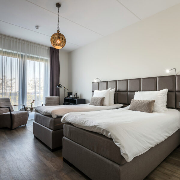 Hotel kamer met twin beds