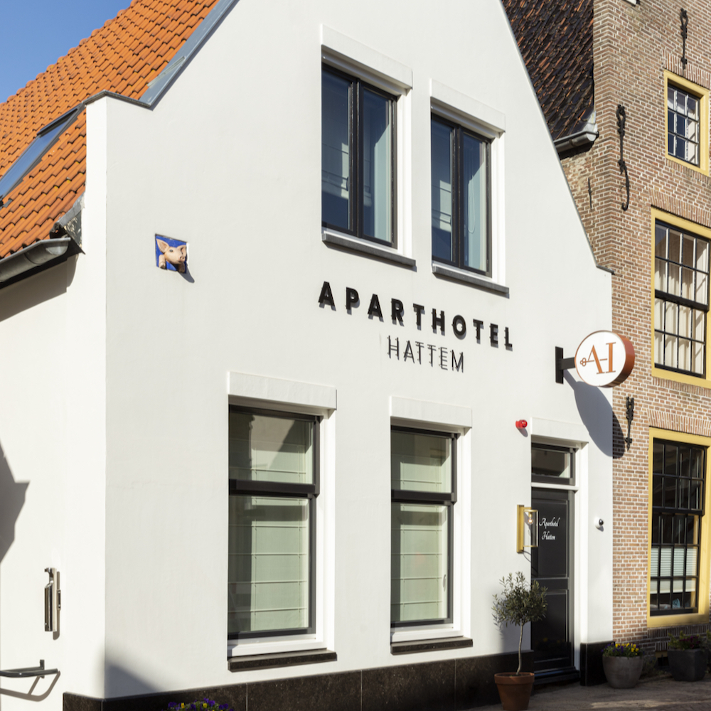 Gevel van het hotel in Hattem