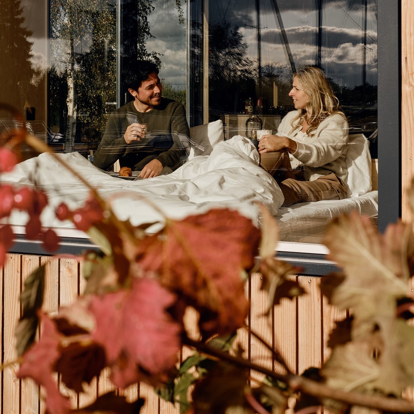 Slapen met uitzicht op de Vinkeveense plassen