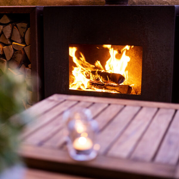 Brandende haard groepsaccommodatie