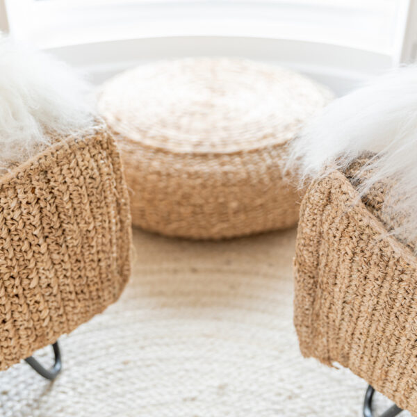 Zitjes met rotan en bontjes