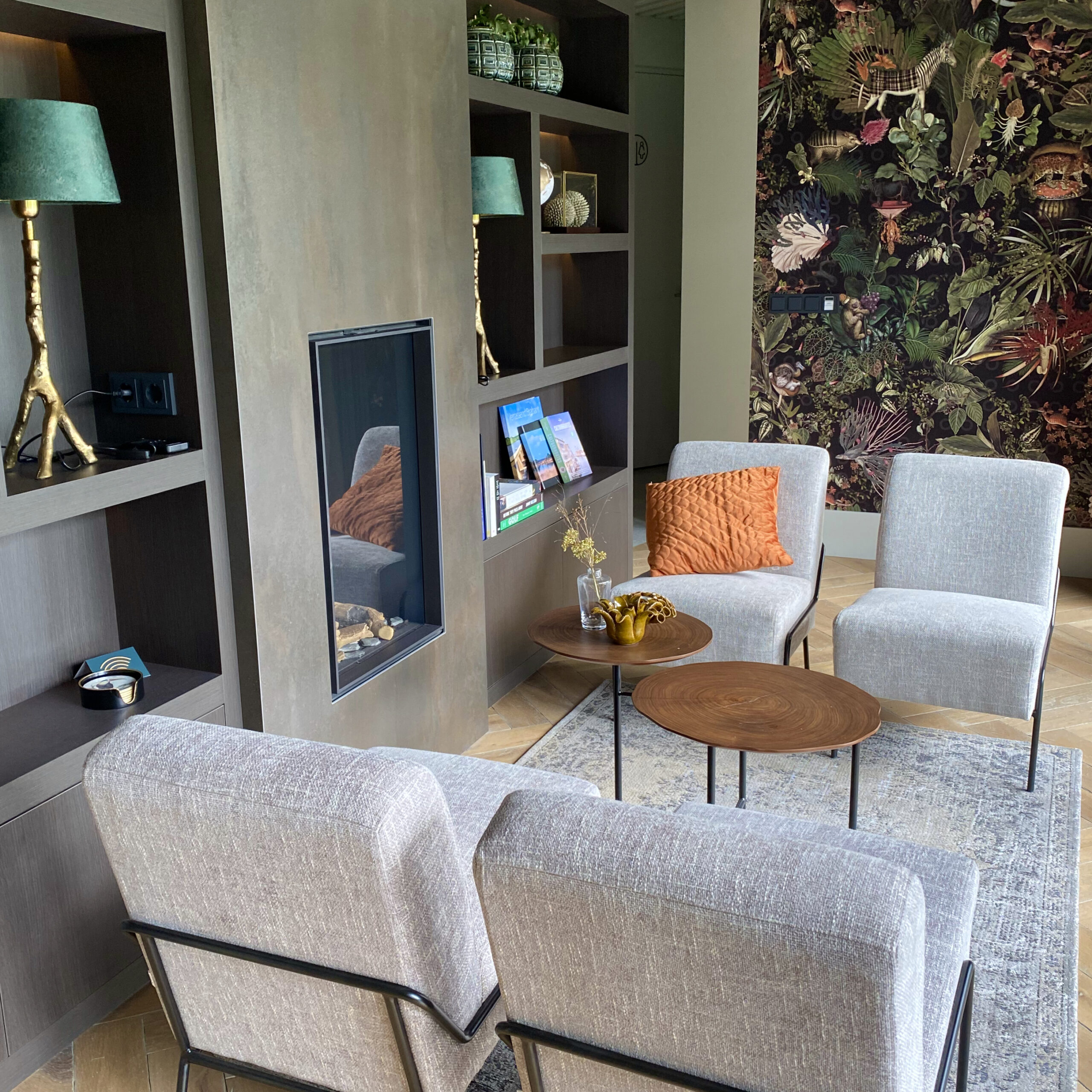 Luxe woonkamer in B&B in Brabant