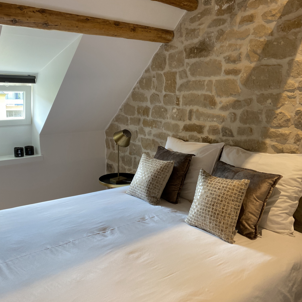 Slaapkamer in de B&B in Luxemburg