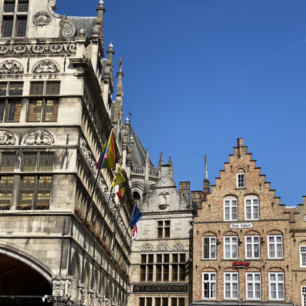 Gevels in de binnenstad van Ieper