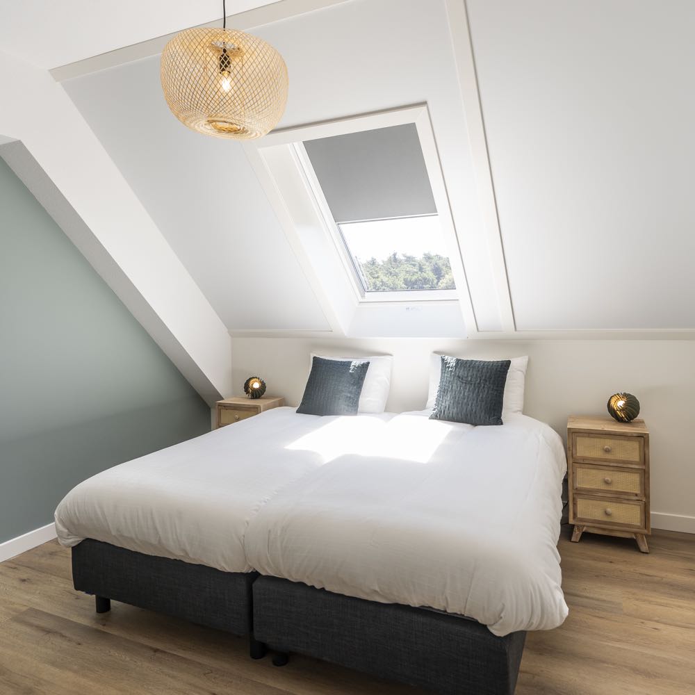 Slaapkamer groepsaccommodatie Texel