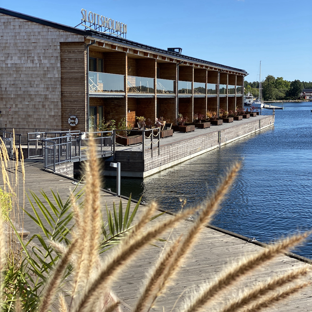 Slapen in een drijvende suite in Zweden
