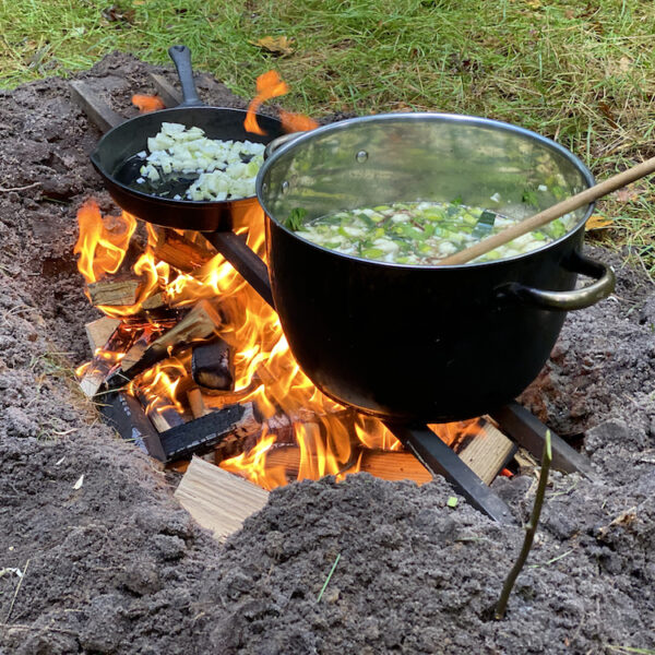 Koken op een eigen vuurtje in Drenthe