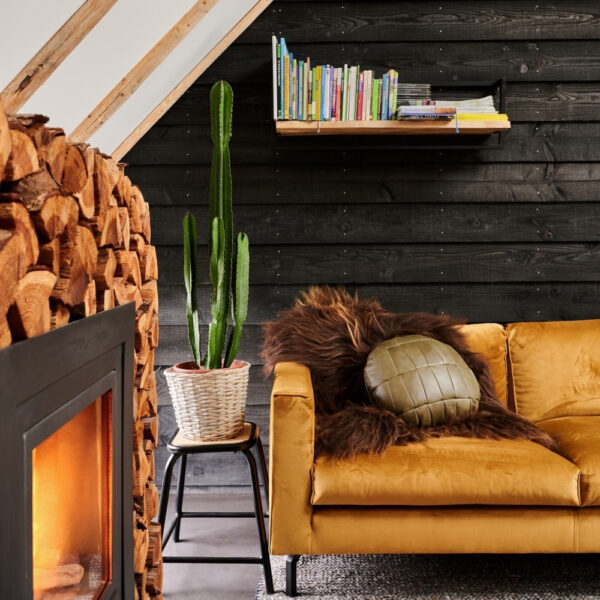 Sfeervolle hoek in de living van de B&B