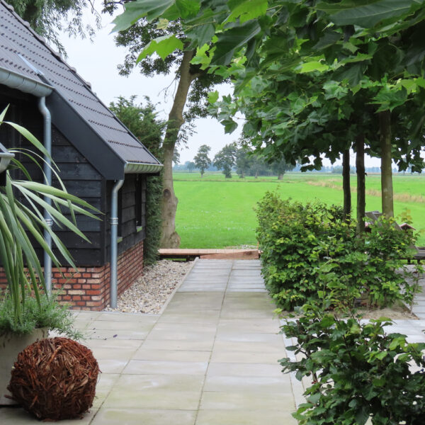 Uitzicht vanaf de B&B