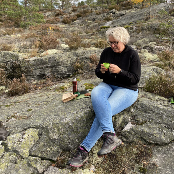 Koffiemomentje tijdens de wandeling