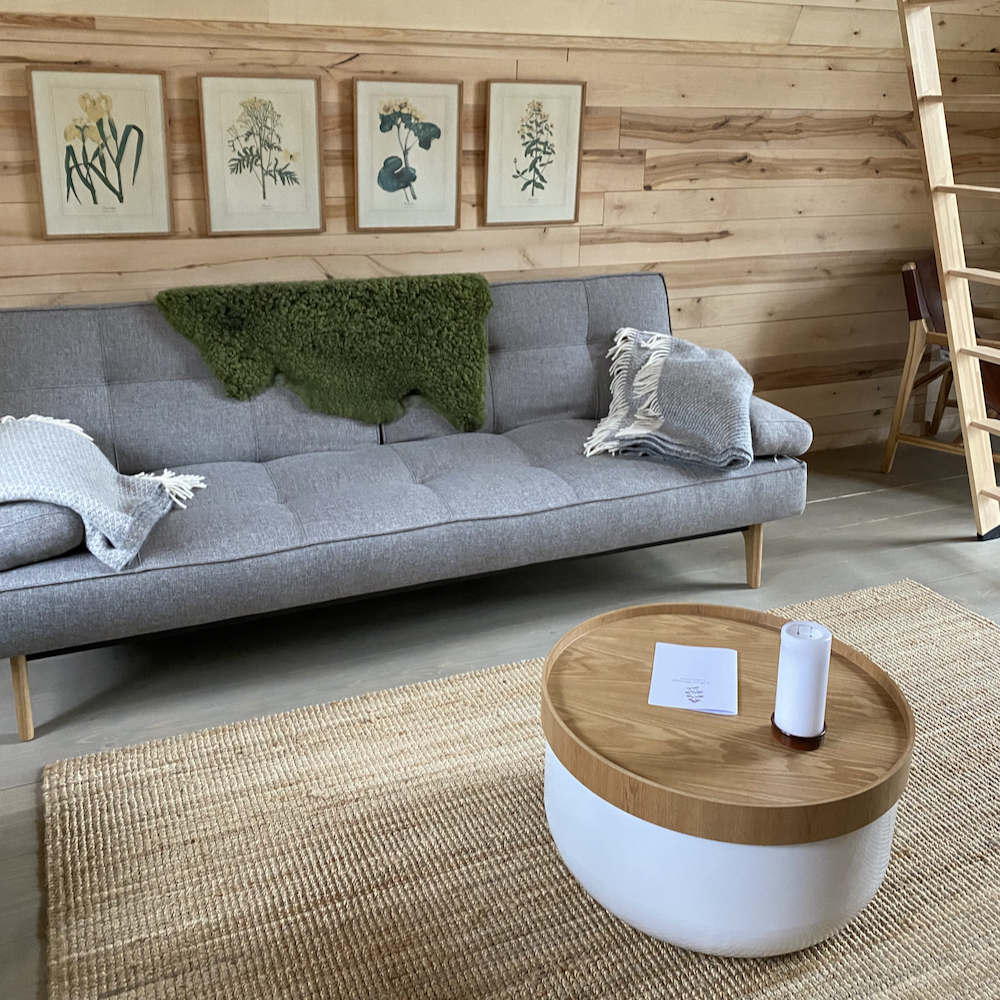 Zithoek in de A-frame