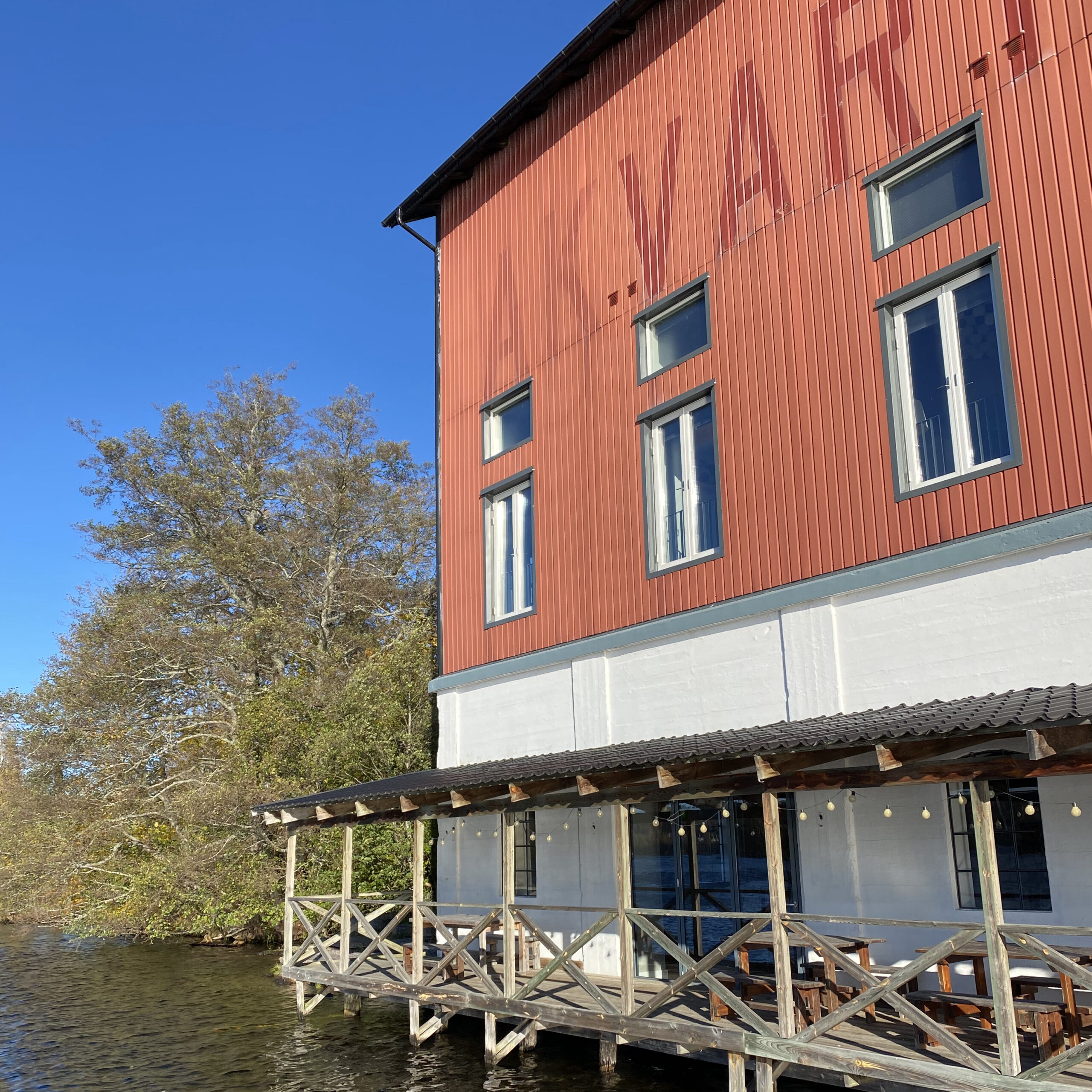 Voormalige graansilo omgebouwd tot hotel.