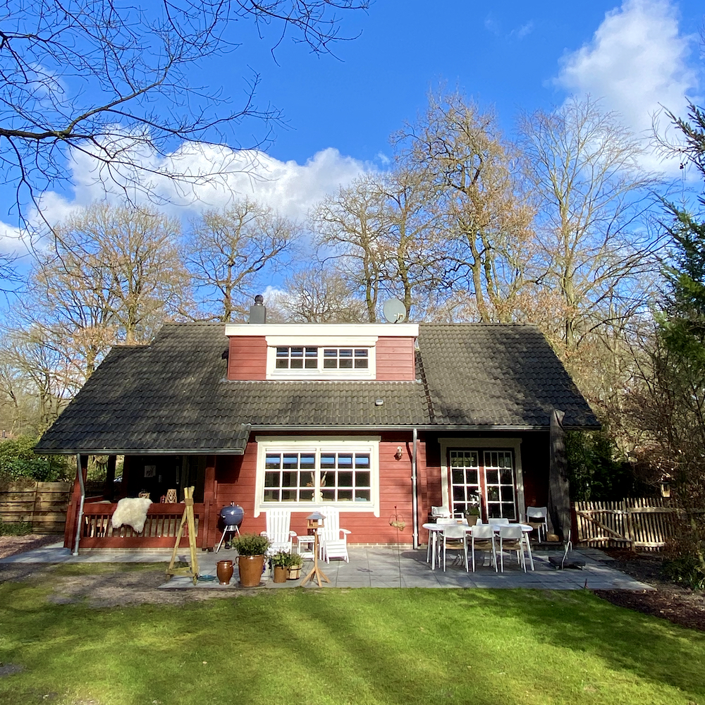 Vakantiehuis in het bos op de Vleuwe