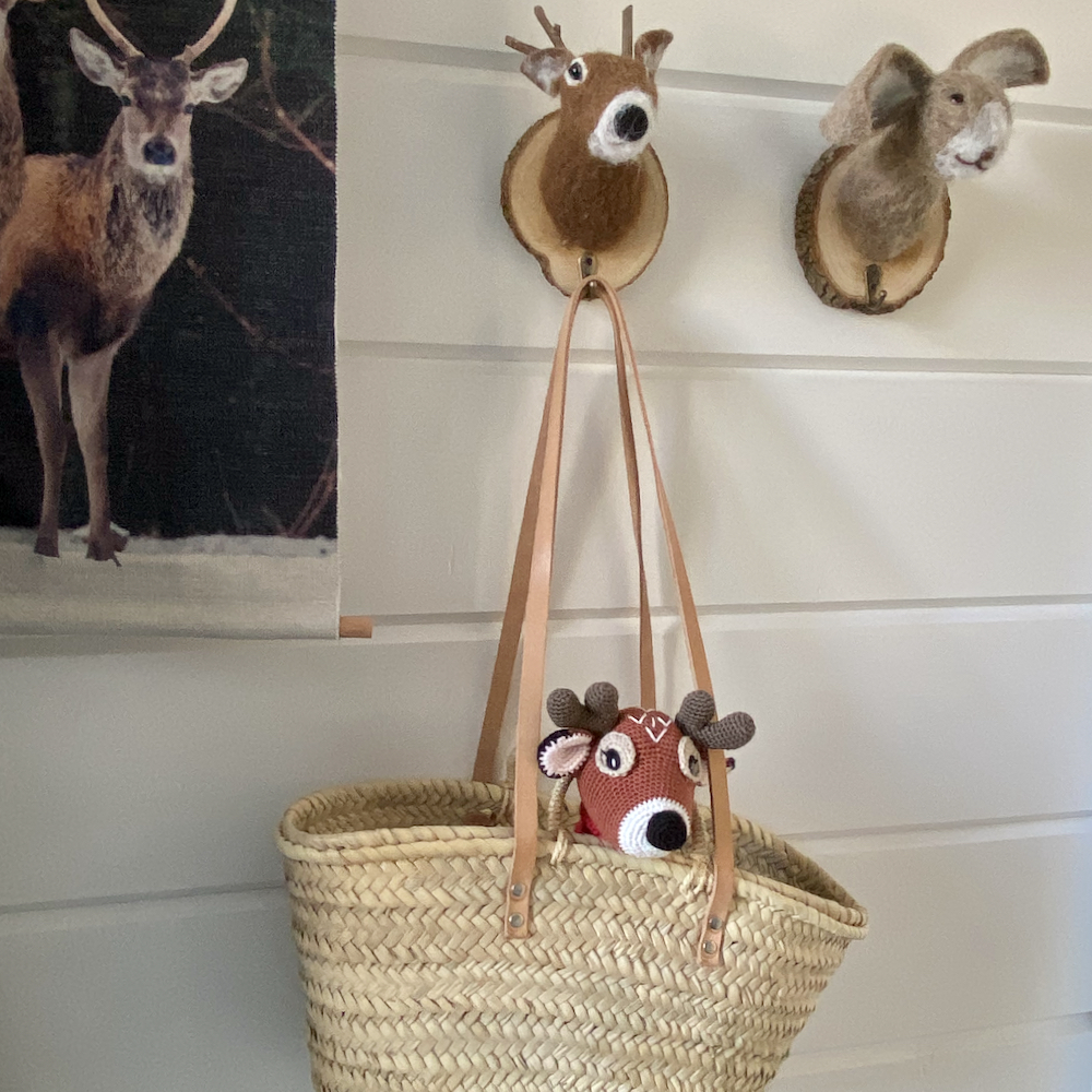 Vilten bosdieren in het vakantiehuis