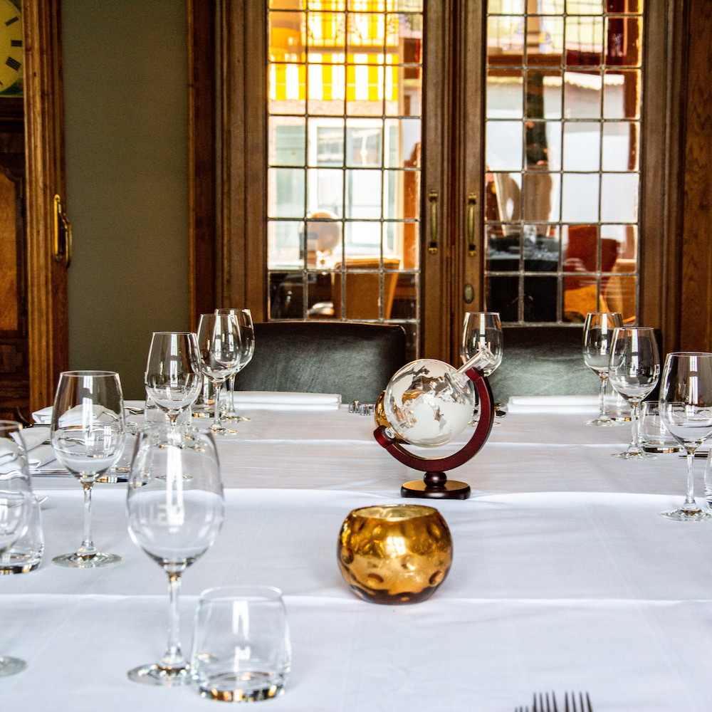 Gedekte tafel in de capitulatie zaal