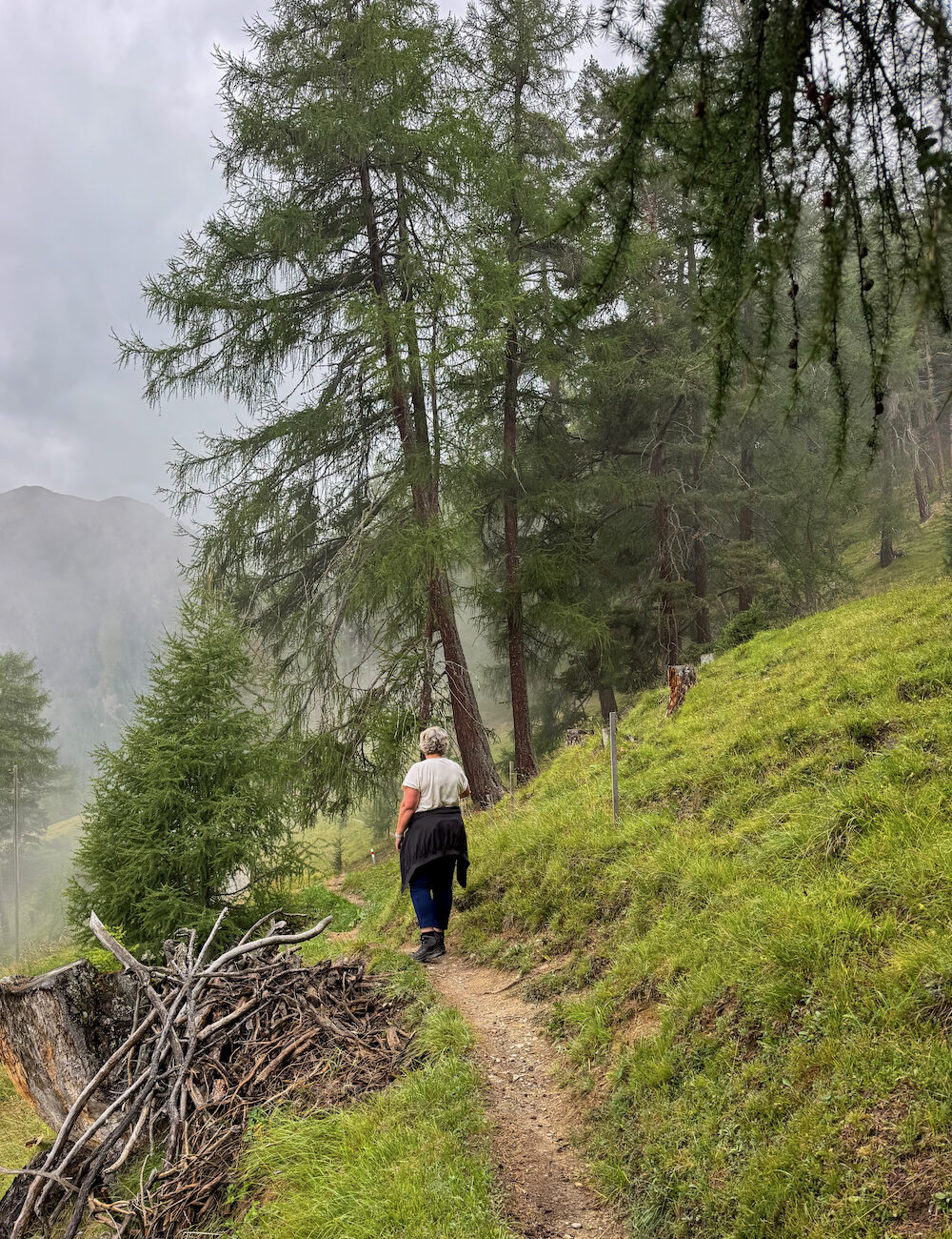 Bergwandeling in Unterengadin Zwitserland