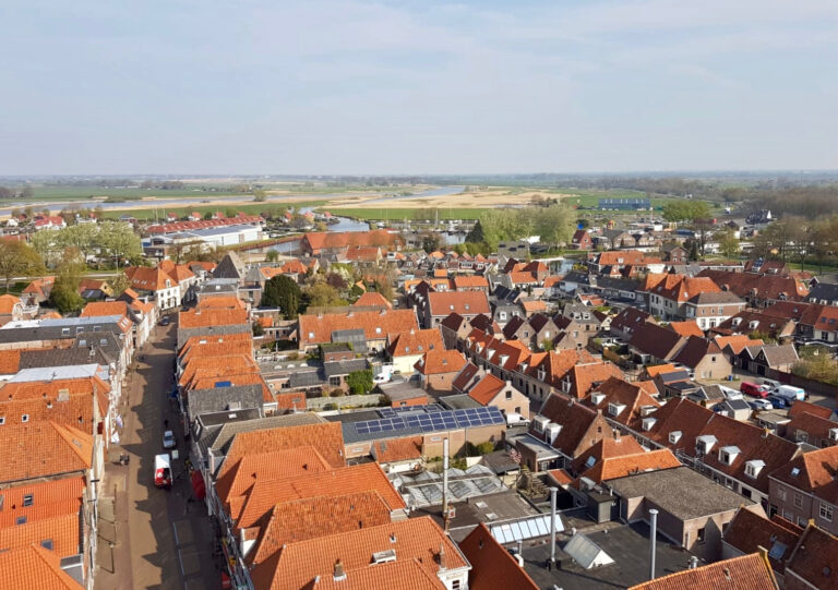 Blick auf Hasselt vom Kirchturm aus
