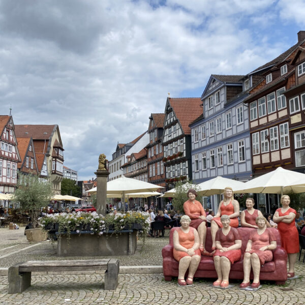 Zentrum mit Fachwerkhäusern