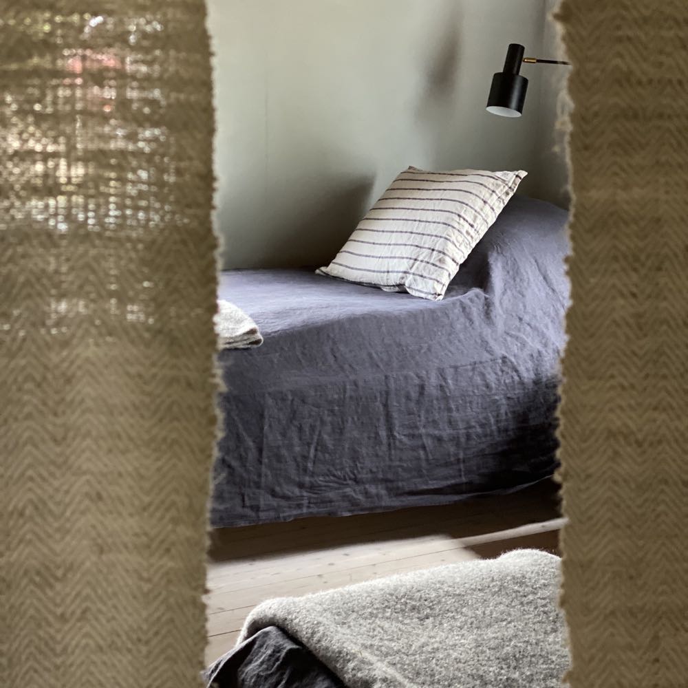 Durchsichtiges Schlafzimmer Ferienhaus Schweden Smaland