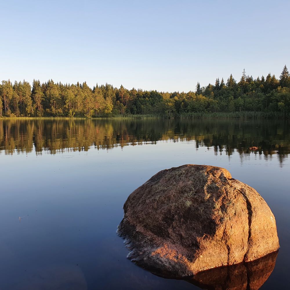 Ferienhaus im Sonnenuntergang Schweden Smaland