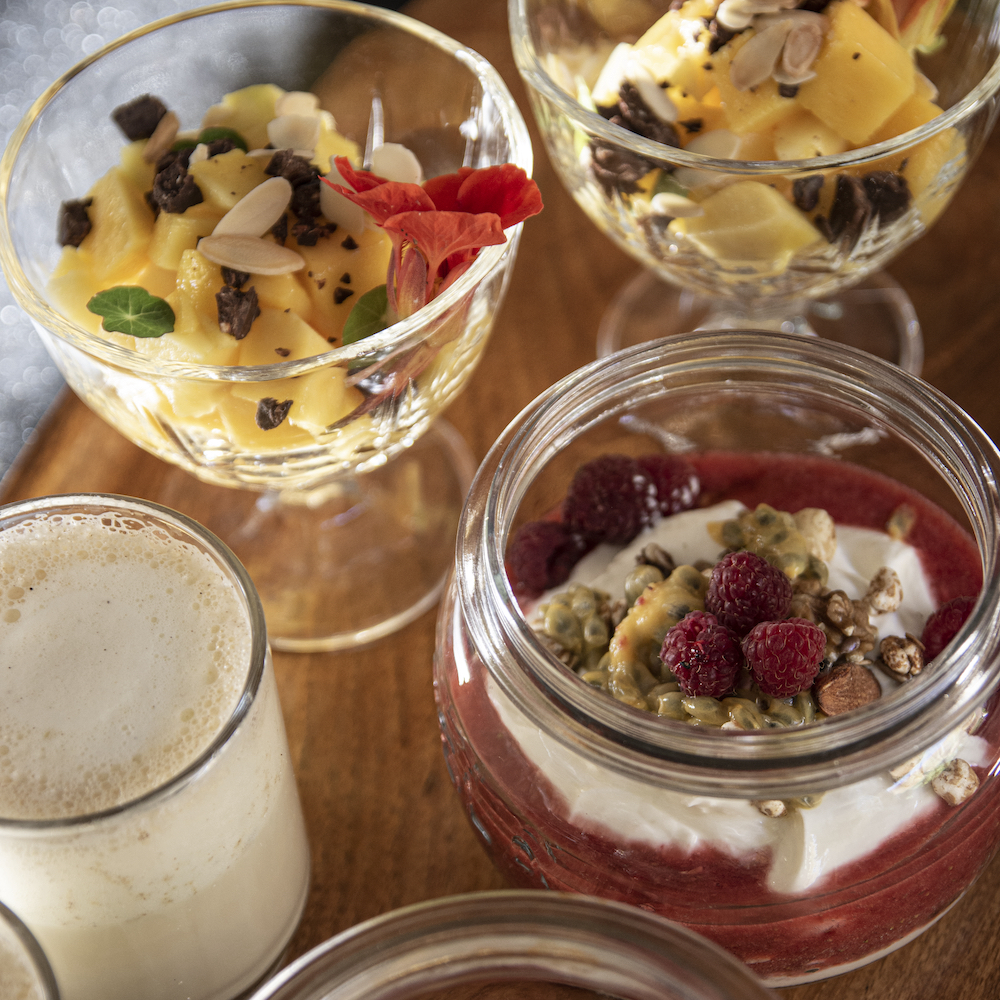 Frühstück in der Hütte