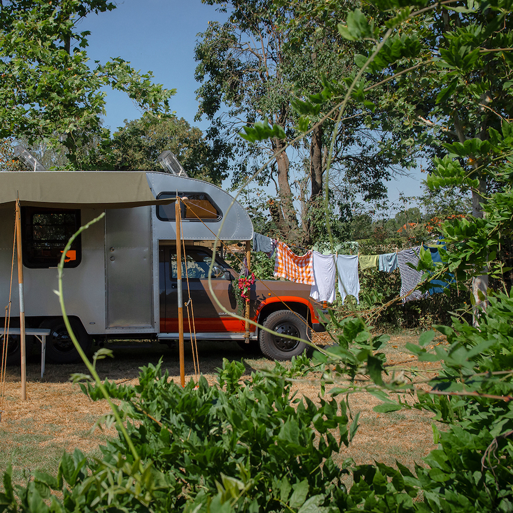Camper im Naturgarten