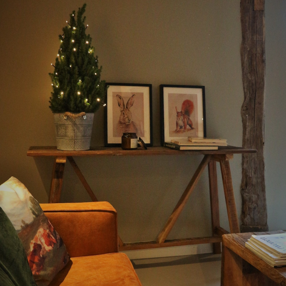 Sitzgelegenheiten im Teehaus in Twente