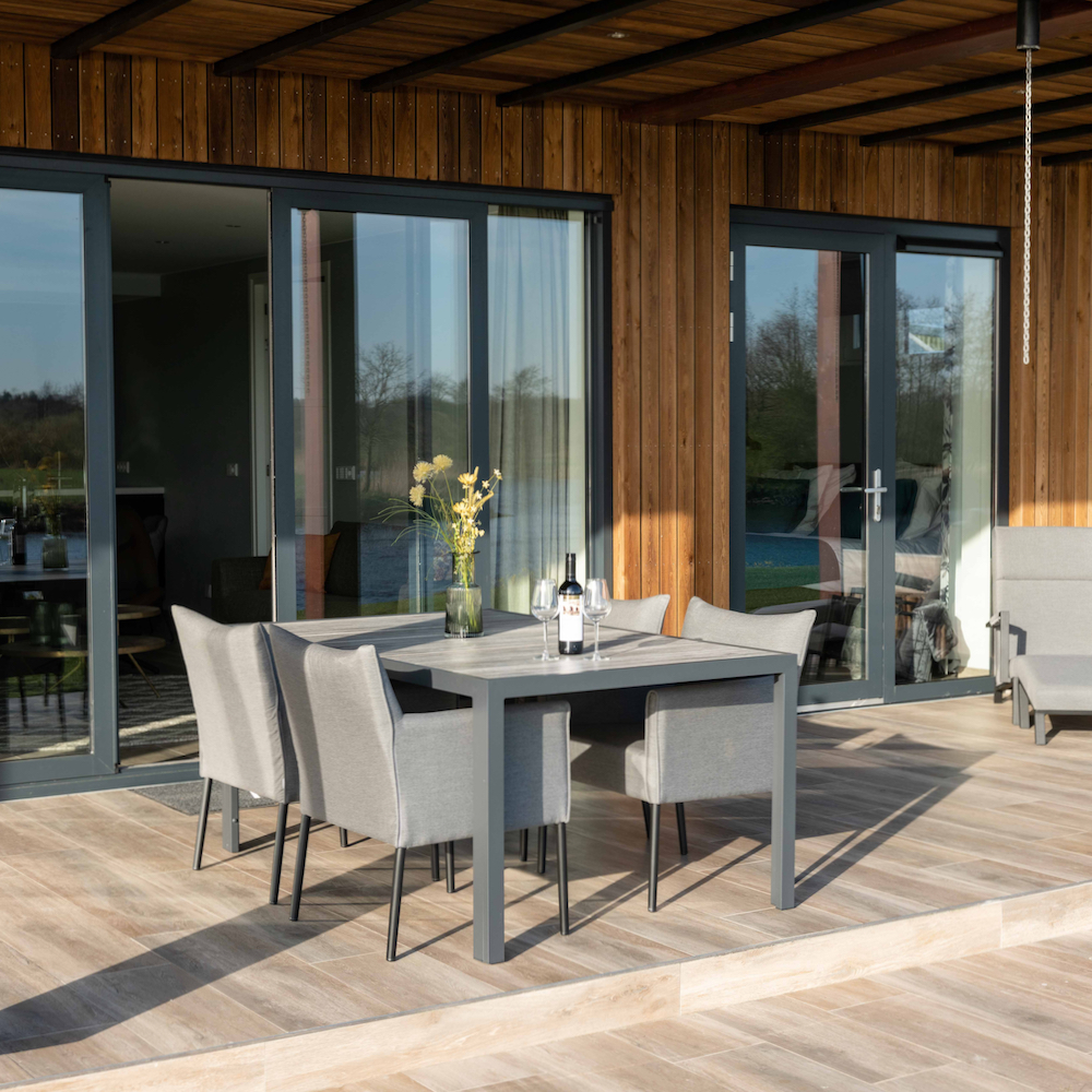 Terrasse der Wellness-Wohnung im Vechtetal