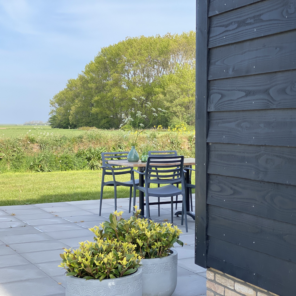 Terrasse in der Unterkunft auf Texel