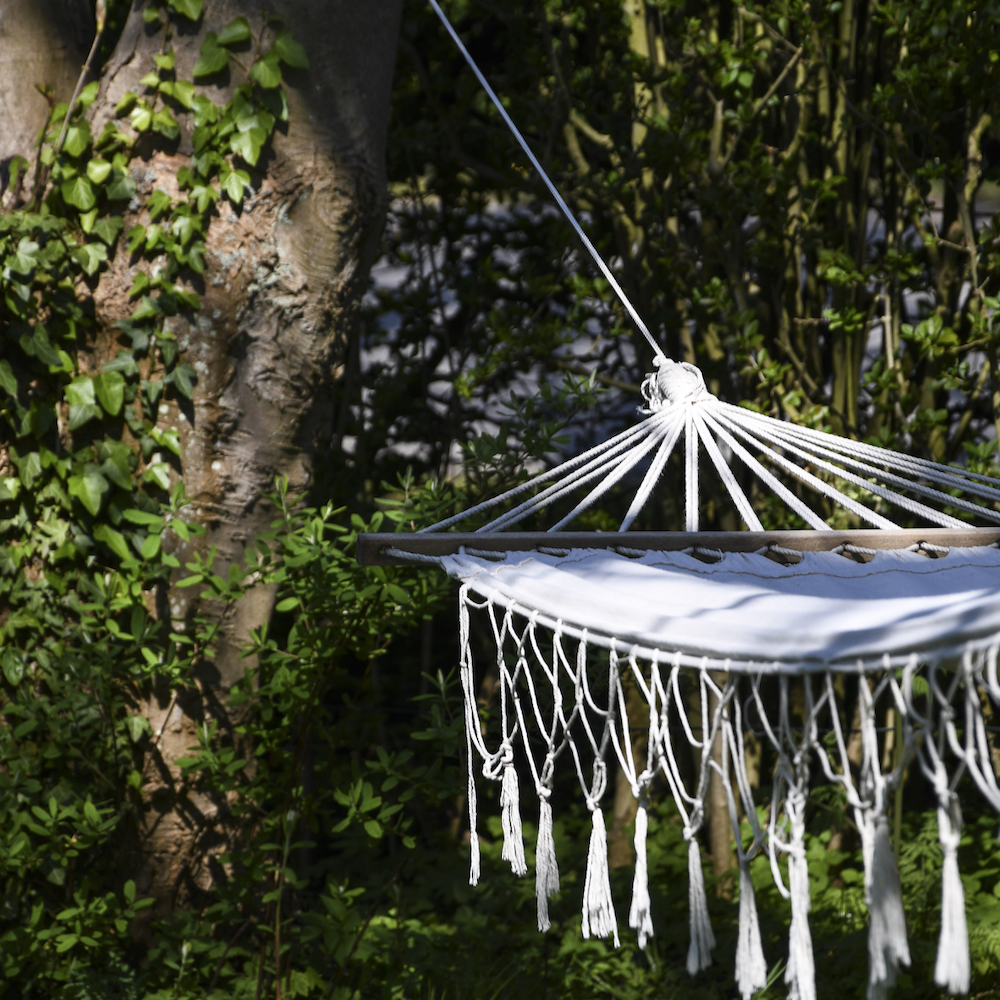 Hängematte im Garten des B&B