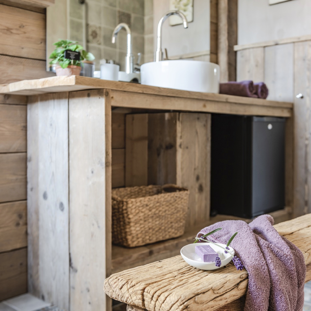Badezimmer in der Frühstückspension