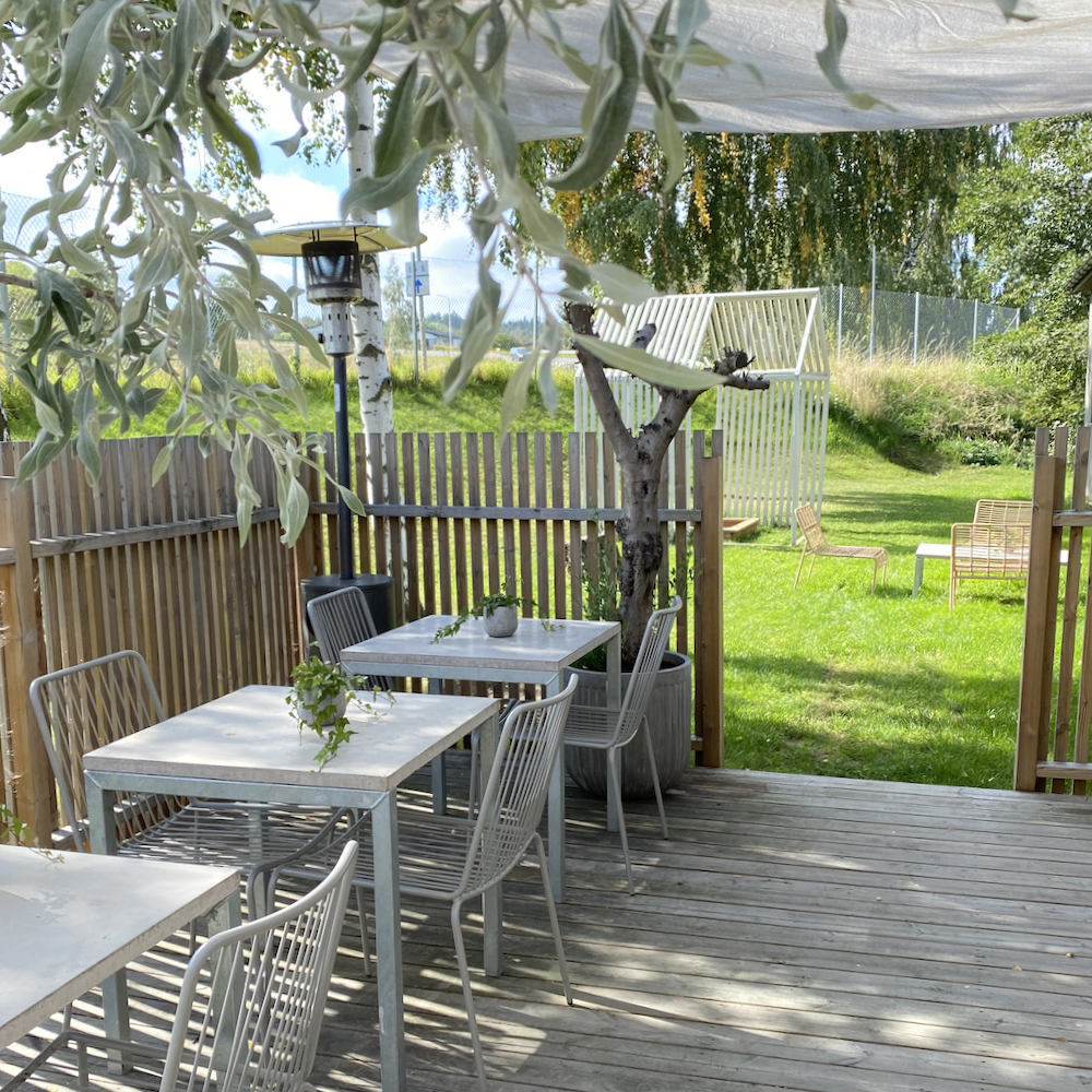 Terrassenbestuhlung in Småland