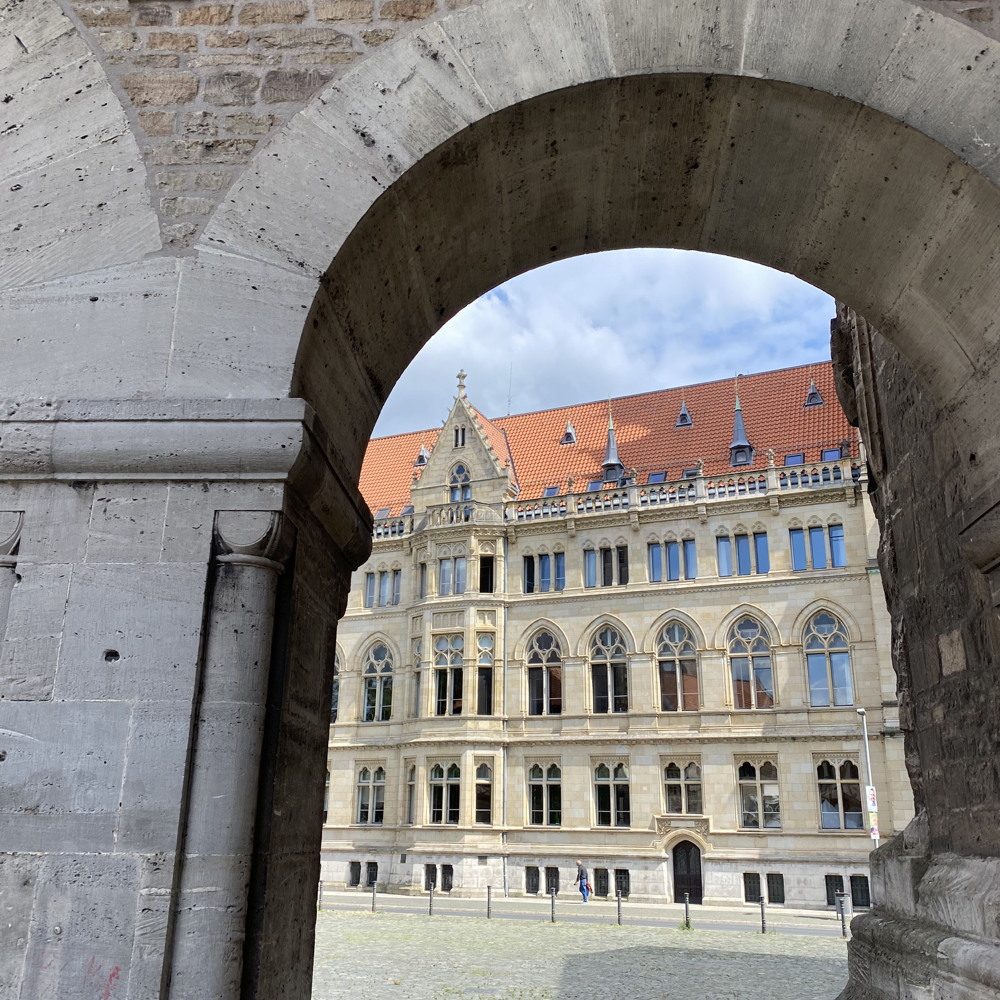 Blick durch die historische Stadt.