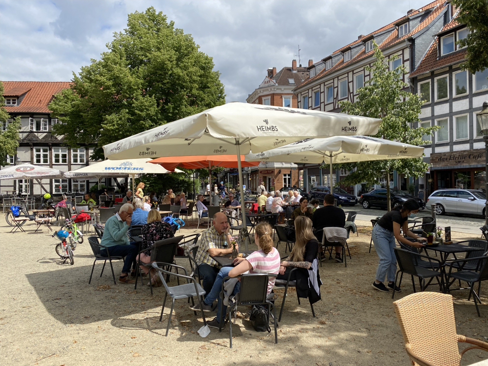 Terrassen in der Stadt Brunswick.
