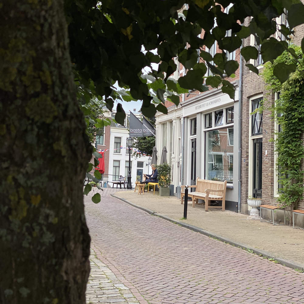 Straße in Schoonhoven.