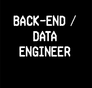 back-end / data engineer