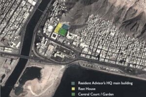 1 Map showing the buildings and areas that the project proposes to work on DAFDAF
