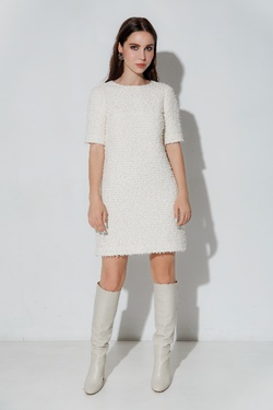 Платье А-образного силуэта из твида Сейлор