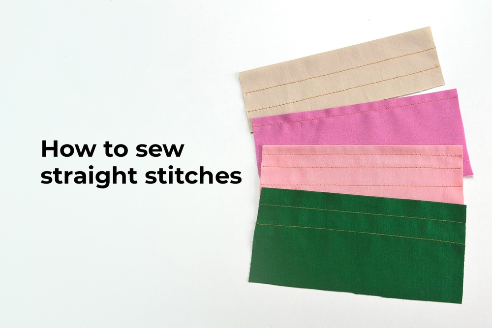 How to sew straight stitches
