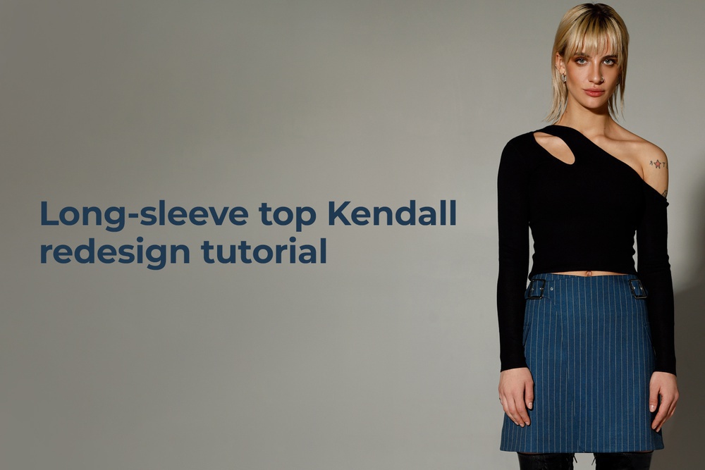 Long-sleeve top Kendall redesign tutorial