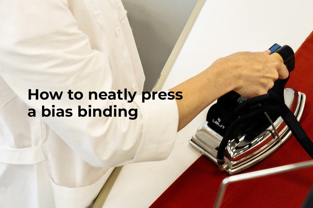 How to neatly press a bias binding