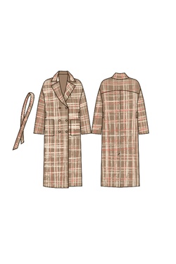 Пальто объемное прямого силуэта Триш