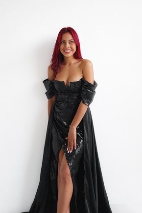 My black Athena dress