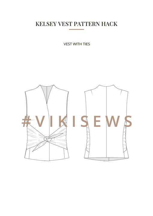 Kelsey vest pattern hacking guide