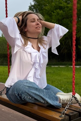 
                             
                                Мэлори блузка.
                                Обложка отзыва пользователя Бакулина Алёна
                             
                        