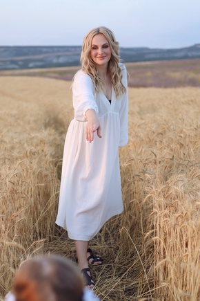 Шила из муслина для фотосессии