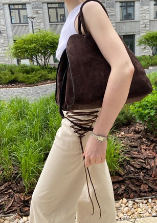 Сумка Кайден из замши КРС