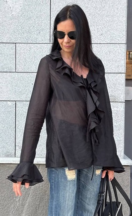 Черное бохо для жары в городе