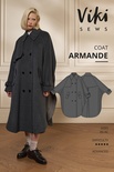 Armande cape coat