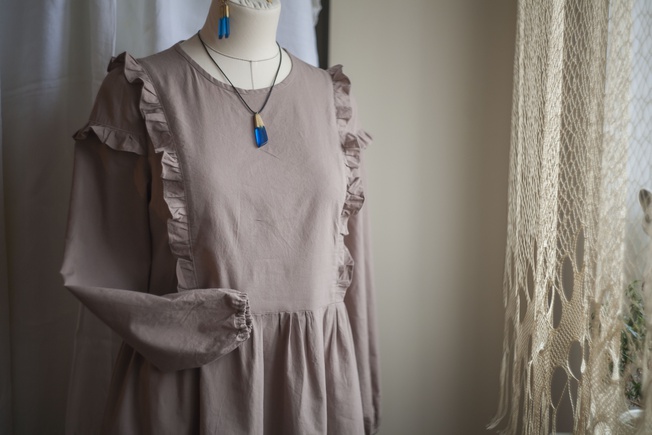 Очень романтичное и нежное. Сшила на одном дыхании!